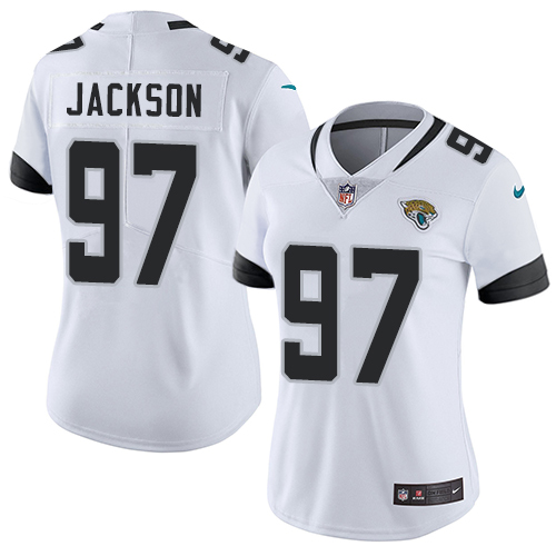 Nike Jaguars #97 Malik Jackson White Women's Stitched NFL Vapor Untouchable Limited Jersey